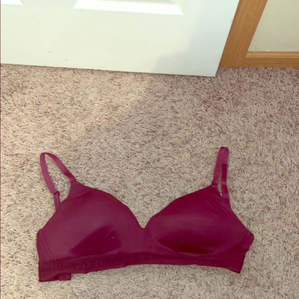 Pink wireless bra